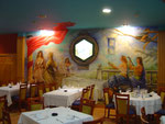 Mural en restaurante.