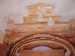 Pintura mural en el Ayuntamiento de Brañosera.