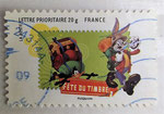 2009 FETE DU TIMBRE - LES LOONEY TUNES de TEX AVERY  - Bugs bunny et Daffy Duck font de la randonnée