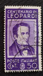 1937-ytIT410-Giacomo Leopardi, né le 29 juin 1798 à Recanati et mort le 14 juin 1837 à Naples, est un écrivain, poète et philosophe italien,