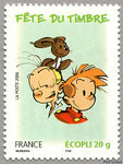 2006 - Fête du timbre SPIROU et FANTASION d'après un dessin de FRANQUIN - MUNUERA - YV 3879