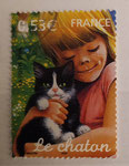 2006 - Jeunes animaux domestiques - Le chaton dessiné par Christian Broutin