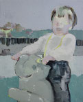 "Thrill" 2025　380×455mm　Oil on canvas