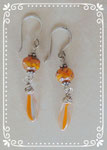 Silber-Ohrringe baumler in Orange