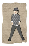 Boys formal wear gray argyle