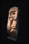Von dem kannst Du Dir eine Scheibe abschneiden, 2017-2021, Alabaster, ca. 43 x 14 x 23 cm
