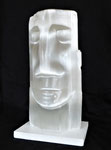 Alles im Lot (Genesis 19, 1-38), 2015, Selenit, Höhe 38 cm