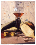 Liqueur Glass & Orange  -  12" x 10"  -  Oil on Art Panel  