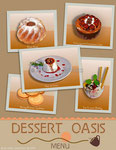 'Dessert Oasis' Menu Cover