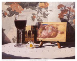 Wine Glass & Michelangelo -  20" x 16"   -  Oil on Art Panel  