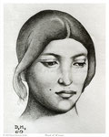 Head of woman - Graphite Pencil - 5" x 7" -  [Unframed] 