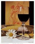 Wine Glass & Three Graces  -  10" x 13"   -   Oil on Art Panel 