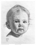 Portrait Infant - Graphite Pencil - 5" x 7" -  [Unframed] 