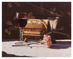 Wine Glass & Last Supper  -  20" x 16"  -  Oil on Art Panel  