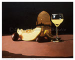 Melon & Orange Juice  -  20" x 16"  -  Oil on Art Panel   