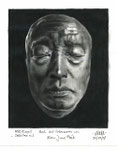 Nam June Paik, Totenmaske (30 x 30 cm, Ausschnitt)