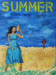 Summer / Mai 2026 / 40x50 / Acryl, Collage