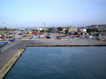 Anlegen im Hafen von Cagliari im Süden der Insel Sardinien
