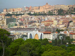 Blick auf die schöne Altstadt von Cagliari, dem sogenannten Castello