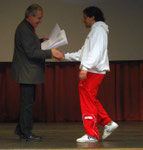 Preisübergabe an Marco Luca