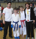 v.l.n.r.:Marco Luca, David Vogel, Angie Löwe, Laura De Pasquale