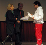 Preisübergabe an Marco Luca