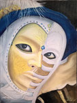 maschera veneziana - 30 x 40 cm / 2017