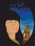 Porträt Anna Maria Lastei - oval 30x40cm/ 2020
