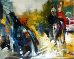 Der Sturz,120x150 cm, 2008, Öl auf Leinwand