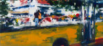 The romantic bus, 90x200 cm, 2013, Öl auf Leinwand