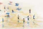 West coast surfers, 200x300 cm, 2021, Öl auf Leinwand