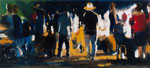 At night there are no nationalities 01, 90x200 cm, 2016, Öl auf Leinwand