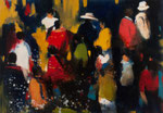 Gathering 01, 140x200 cm, 2015, Öl auf Leinwand