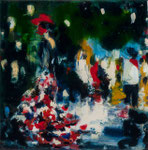 Ese baile, 30x30 cm, 2012, Öl auf Leinwand