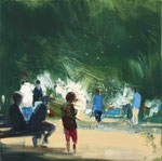 Perfect day, 60x60 cm, 2022, Öl auf Leinwand