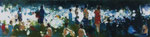 Sommer im Park, 30x120 cm, 2016, Öl auf Leinwand