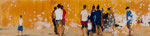 Fans of yellow, 30x120 cm, 2016/2017, Öl auf Leinwand