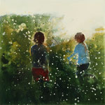 Field of joy, 80x80 cm, 2022, Öl auf Leinwand