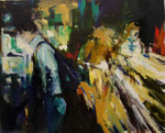 Auf dem Weg I,120x150 cm, 2007, Öl auf Leinwand