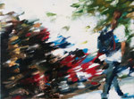 Spaziergang, 30x40 cm, 2016, Öl auf Leinwand