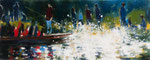 After the action, 100x250 cm, 2013, Öl auf Leinwand 