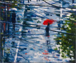 They met on mainstreet,150x180 cm, 2013, Öl auf Leinwand