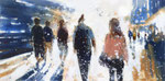 Heute knallt die Sonne aber ganz schön! 100x200 cm, 2017, Öl auf Leinwand