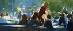Back together, 60x140 cm, 2021, Öl auf Leinwand