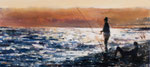 El pescador y la guapa, 90x200 cm, 2013, Öl auf Leinwand
