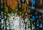 Shadow Plaza, 140x200 cm, 2016, Öl auf Leinwand