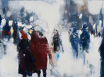 ...one man appeared..., 30x40 cm, 2013, Öl auf Leinwand