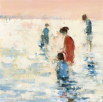 Lost in the flood, 80x80 cm, 2021, Öl auf Leinwand