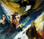 Zufällig im Spot III, 170x109 cm, 2008, Öl auf Leinwand