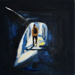 Out of the dark, 30x30 cm, 2011, Öl auf Leinwand